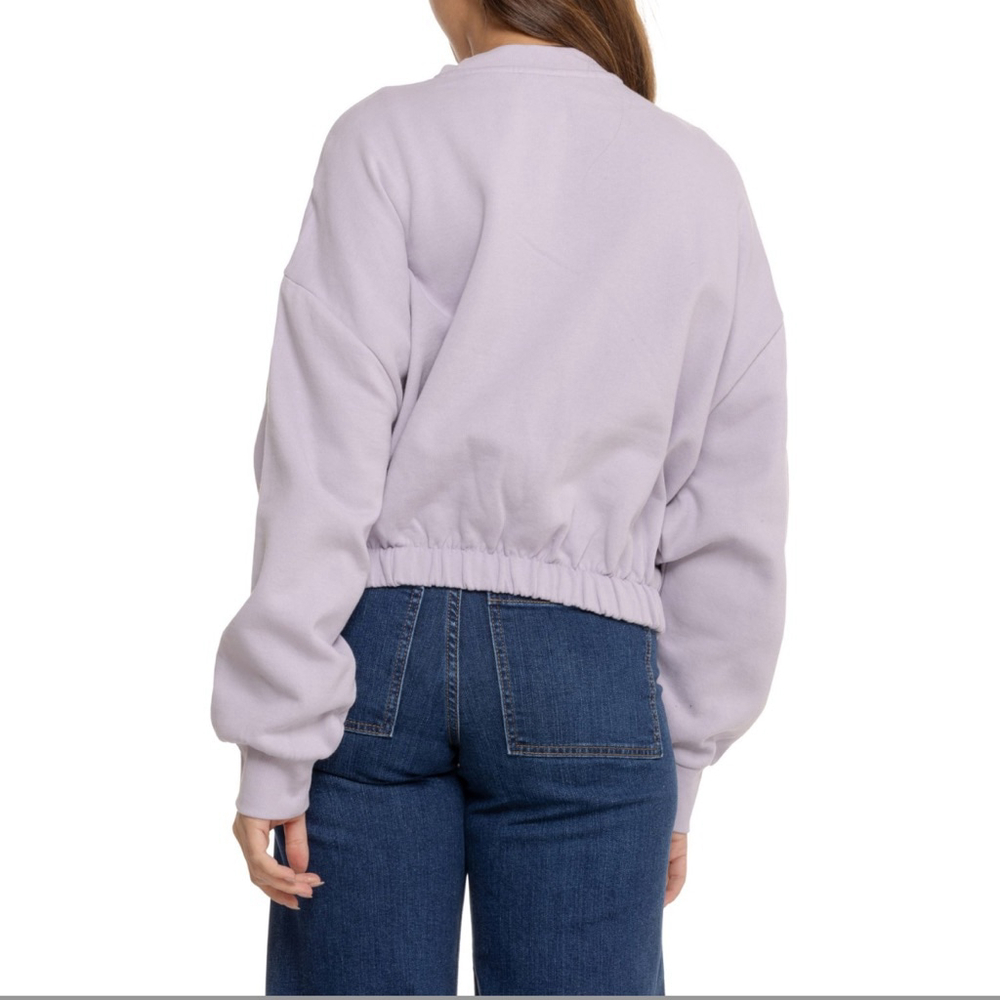 Levi’s Sporty Cinch Sweatshirt Pullover Crewneck Cotton Blend Lilac Purple XL - Picture 2 of 2